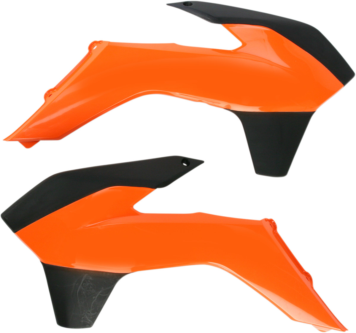 Acerbis Radiator Shrouds - Orange/Black KTM