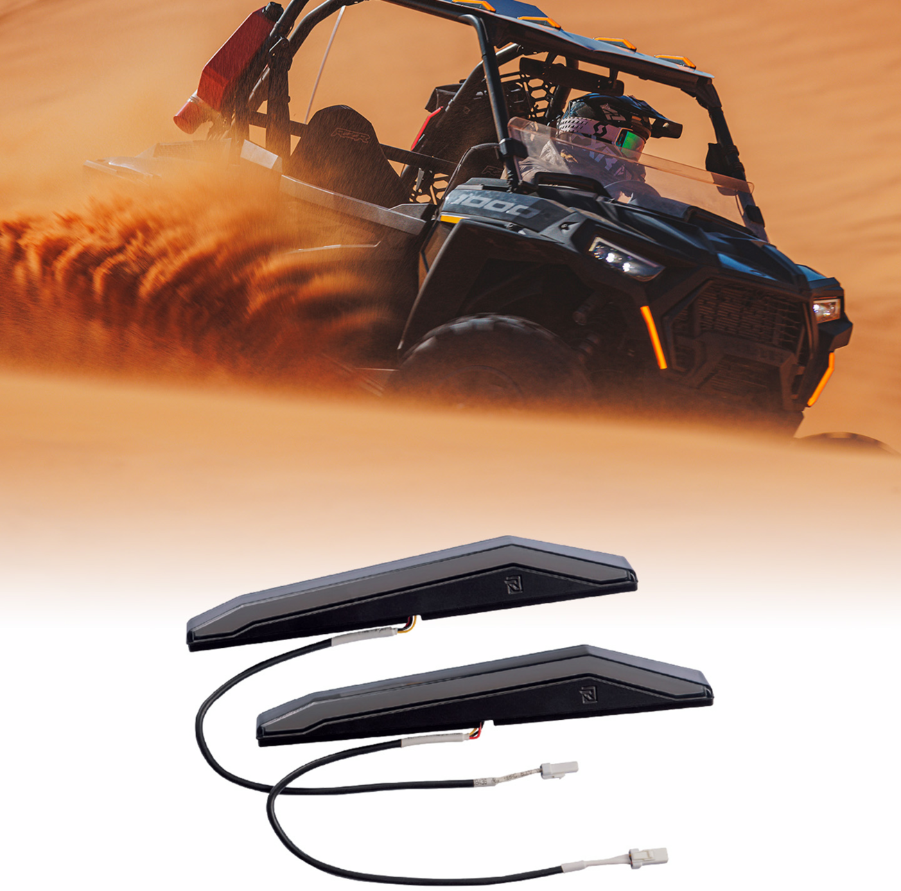 Ravek Apex Lights™ - Running - Amber - RZR XP Polaris/Can-Am