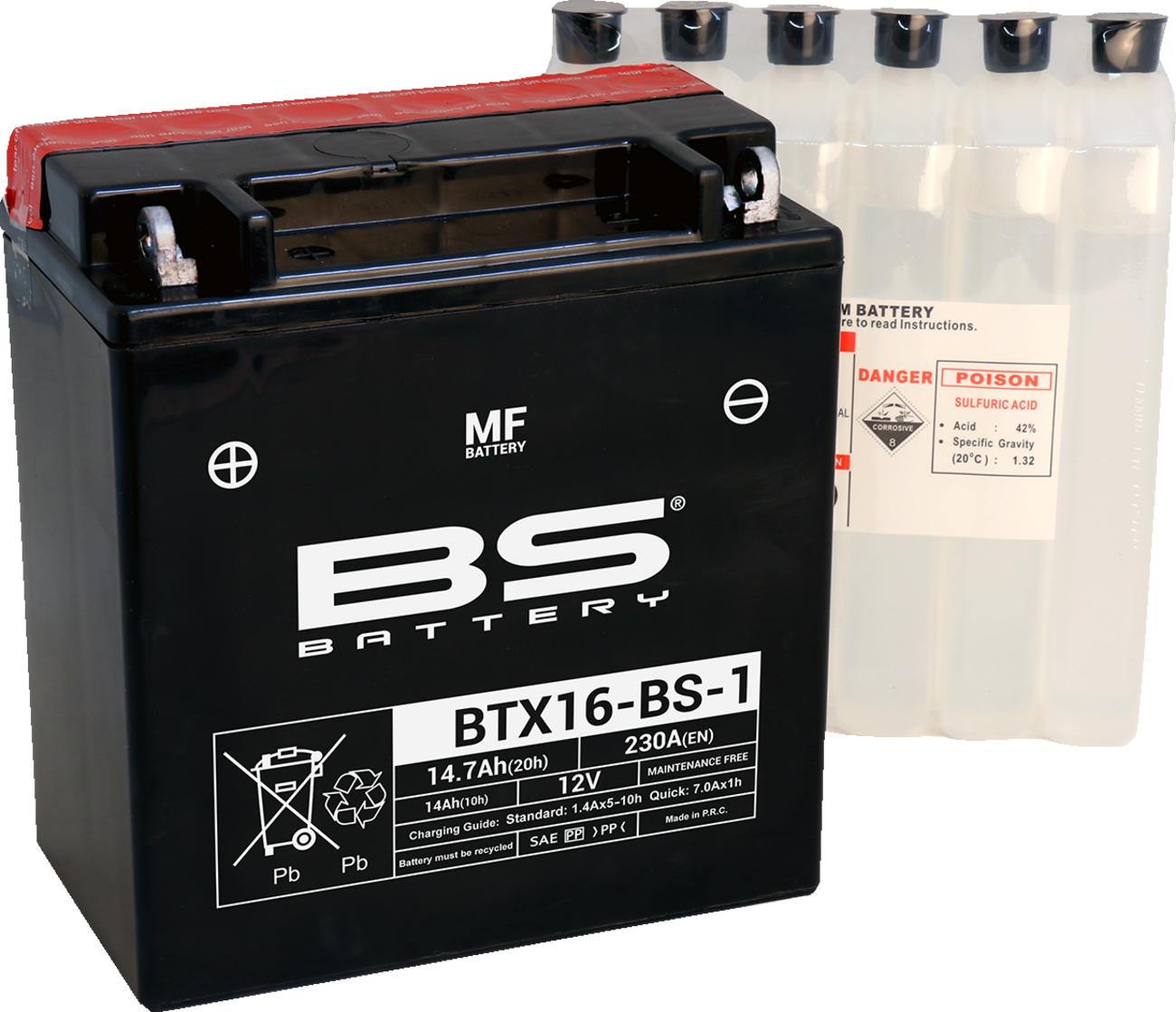 Bs battery Battery - BTX16-BS-1 (YTX) Kawasaki/Suzuki