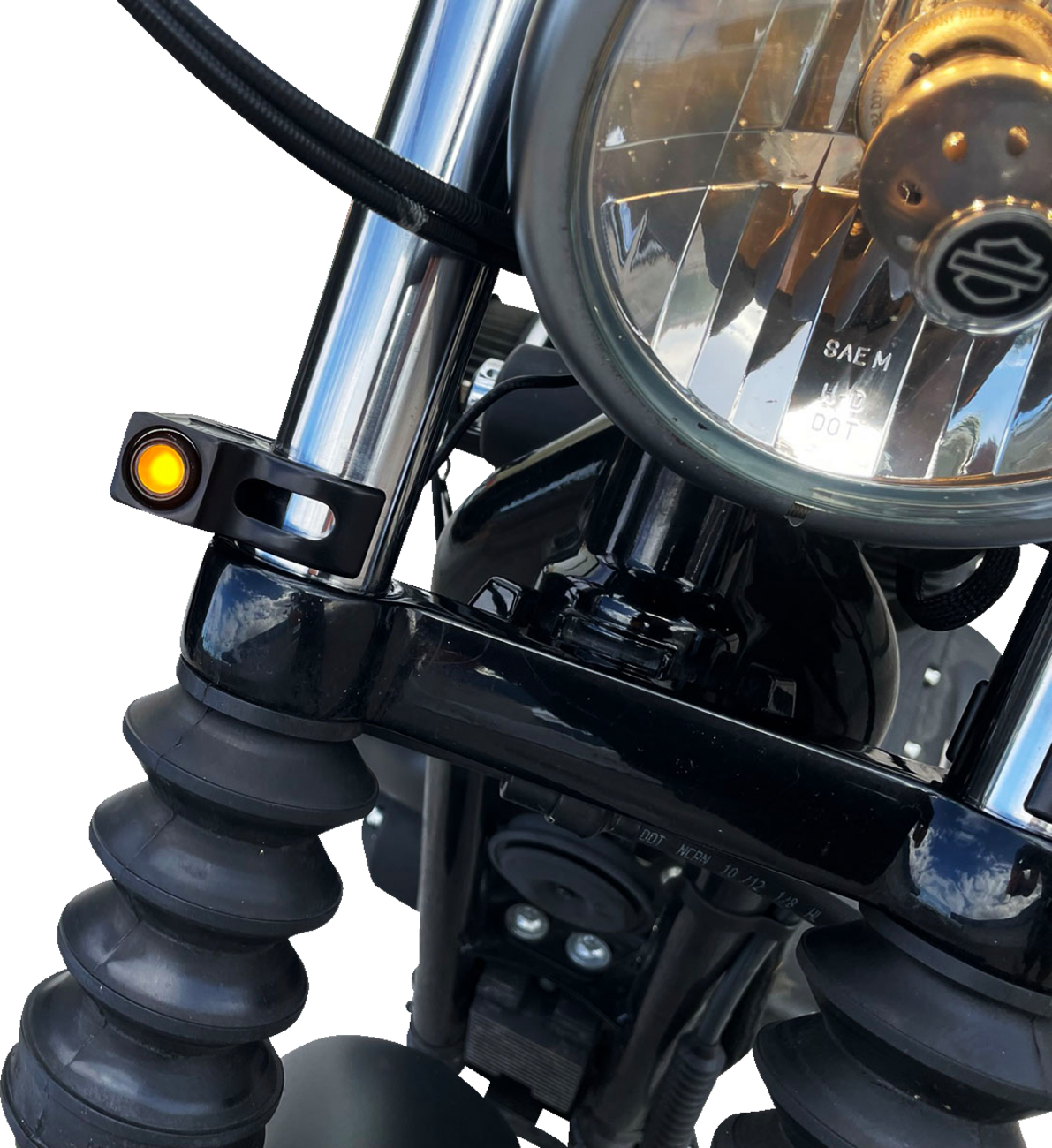 Joker Machine Rat Eye Fork Mount LED Turn Signals