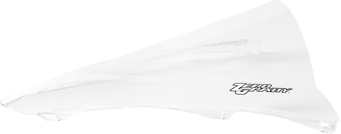 Zero gravity Double Bubble Windscreen - Clear - ZX-4RR 2024-2024 Kawasaki ZX400 Ninja ZX-4RR 40th Anniversary Edition ABS / 2023-2023 Kawasaki ZX400 Ninja ZX-4RR KRT Edition / 2024-2024 Kawasaki ZX400 Ninja ZX-4RR KRT Edition ABS
