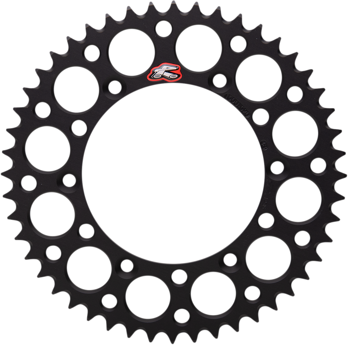 Renthal Rear Sprocket - Aluminum - 48 Tooth - Black - Yamaha/Honda 48T
