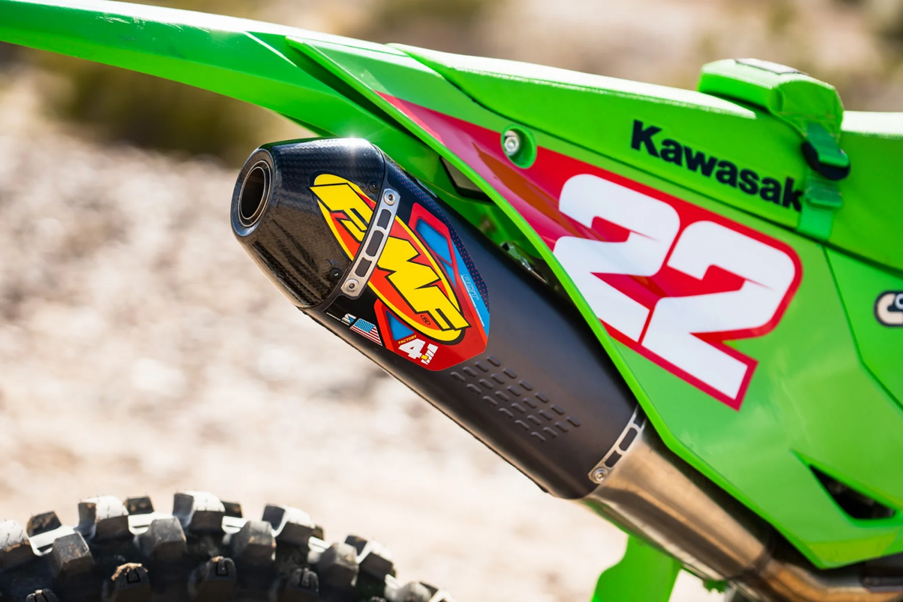 Fmf Factory 4.1 RCT Slip-On Muffler 2021-2022 Kawasaki KX250X / 2021-2024 Kawasaki KX250