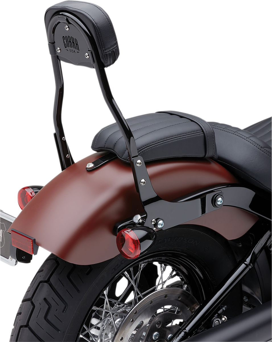 Cobra Round Detachable Backrest For Harley Softail 2018-2025