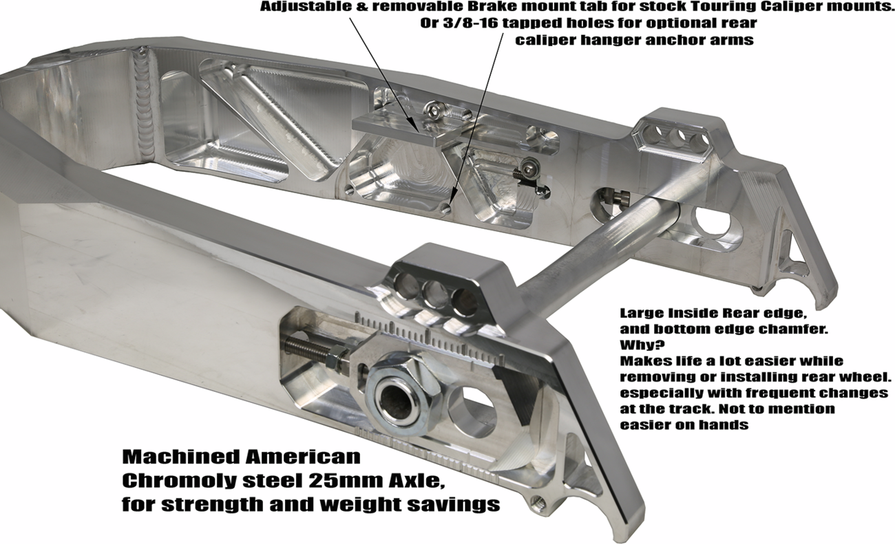 Alloy Art Swingarm "The Swinger" For Harley FL 1994-2008  FXR 1994-2000