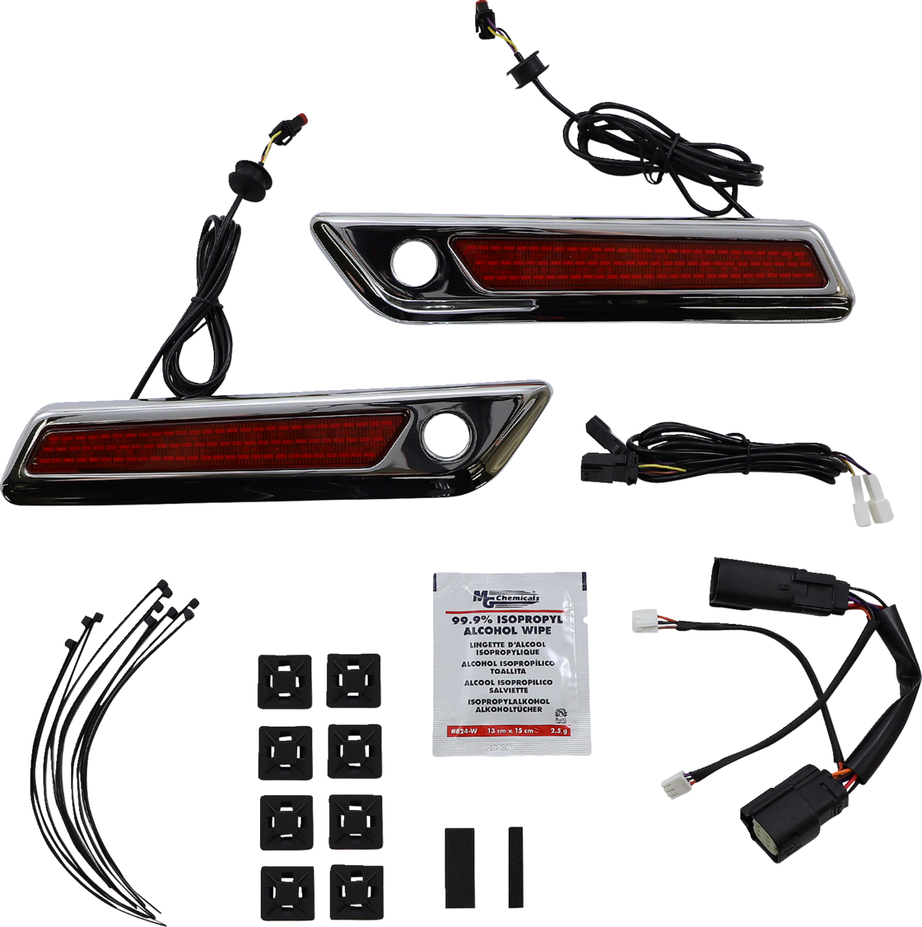 Custom Dynamics Dual Intensity Saddlebag Latch Lights With Housing For Harley Touring 2014-2025
