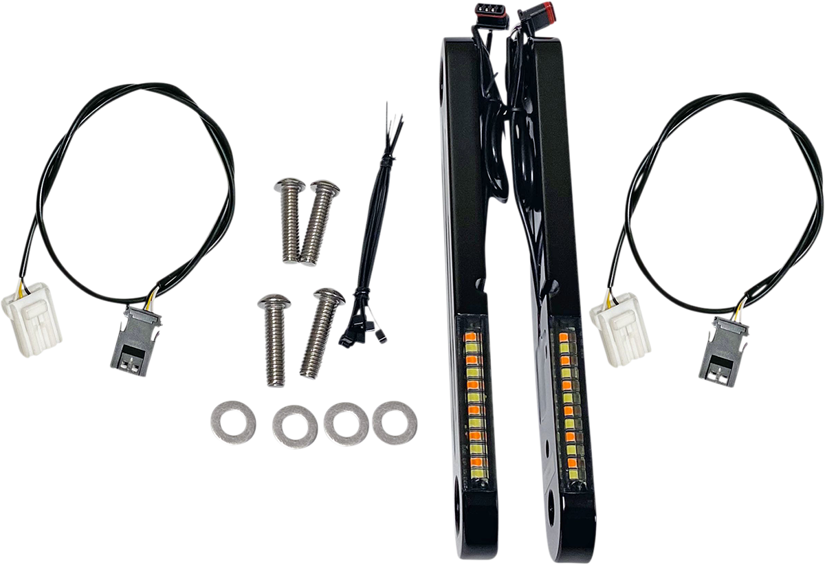 Custom Dynamics LED Front Turn Signal Strips For Harley Electra Glide / Street Glide 2006-2013