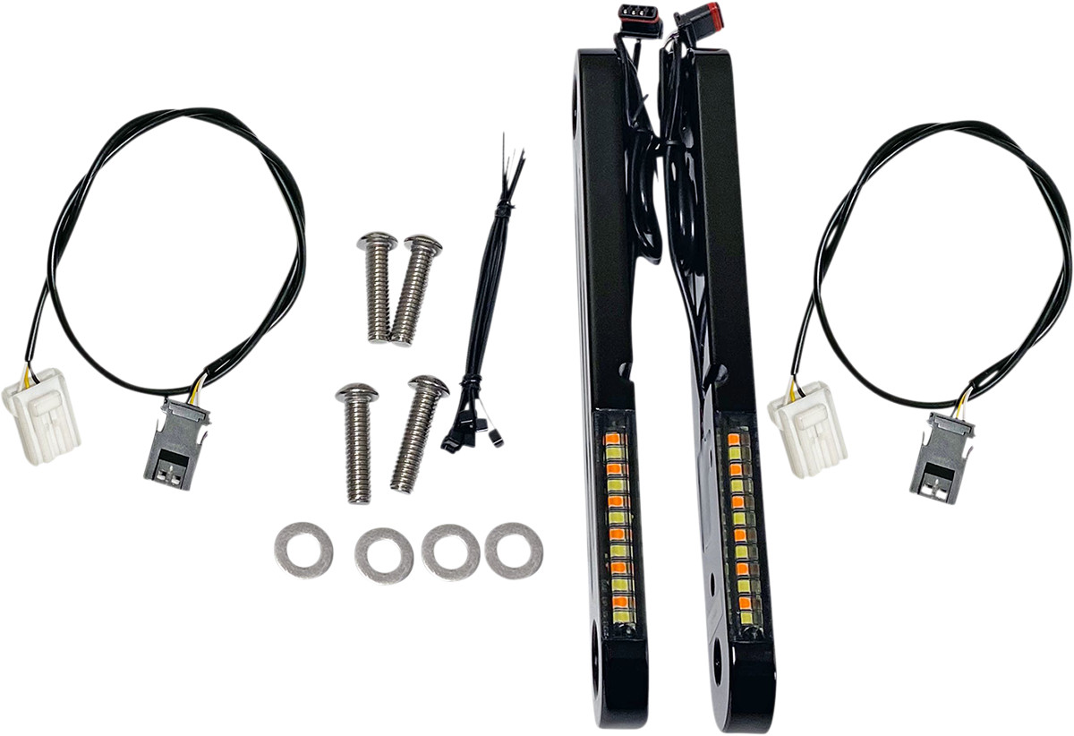 Custom Dynamics LED Front Turn Signal Strips For Harley Electra Glide / Street Glide 2006-2013