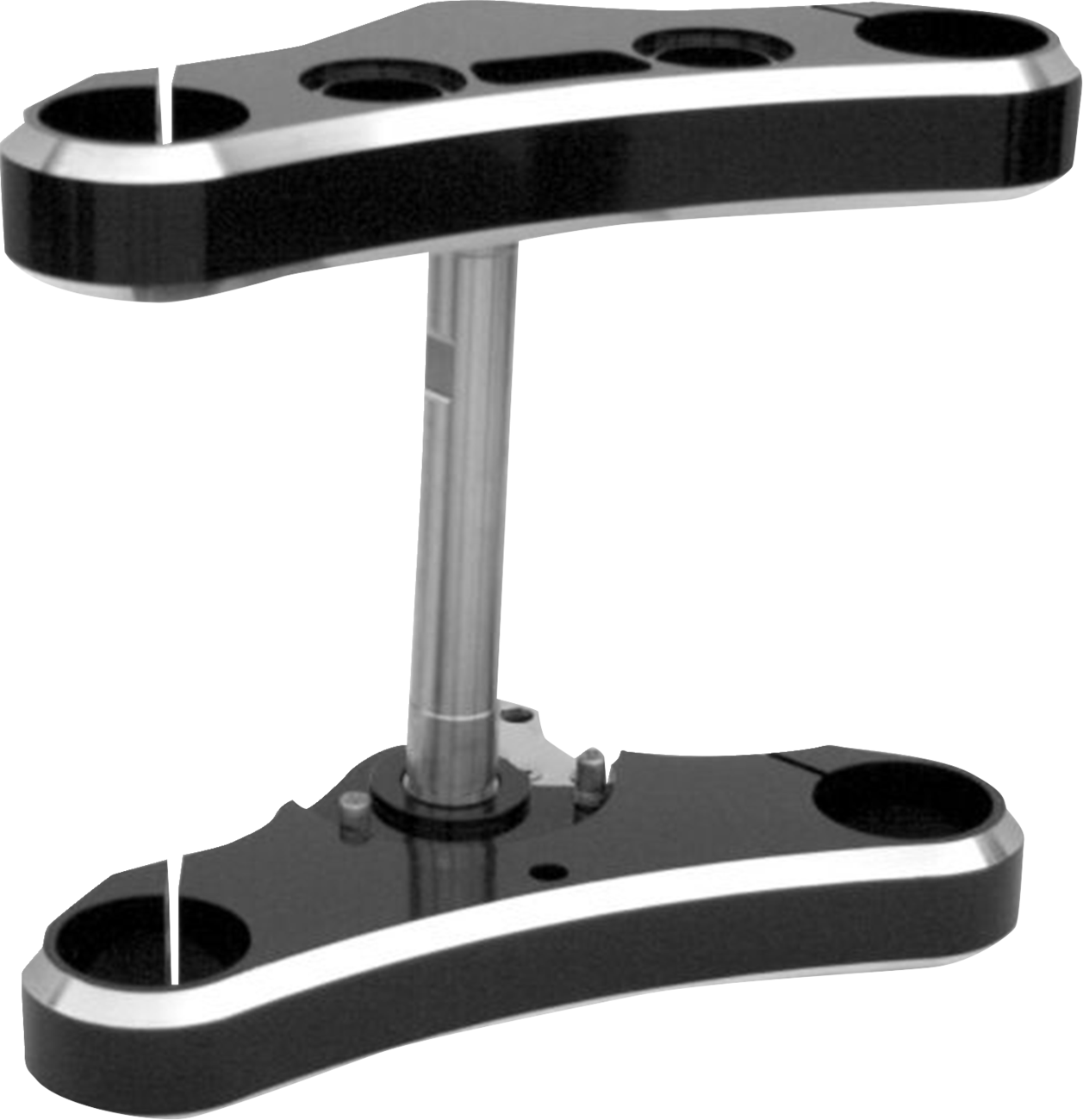 Headwinds Triple Tree - 49 mm - Black - 3° Rake - Elite Smooth Harley Davidson