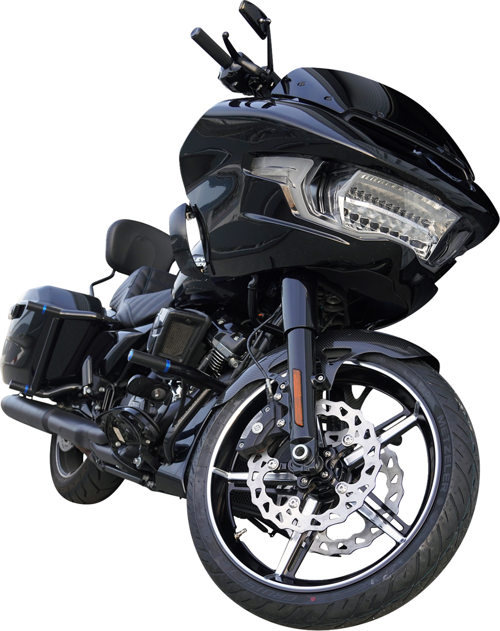Arlen ness Wheel with Hub/Adapter - Factory 24 - Front - Black/Contrast Cut - 21x3.5 Harley Davidson