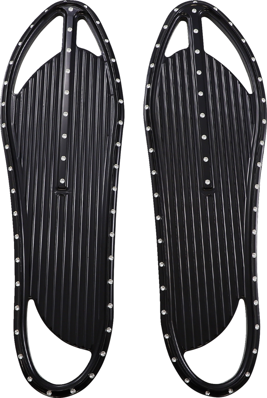 Covingtons Dimpled Driver Floorboards For Harley 1984-2025