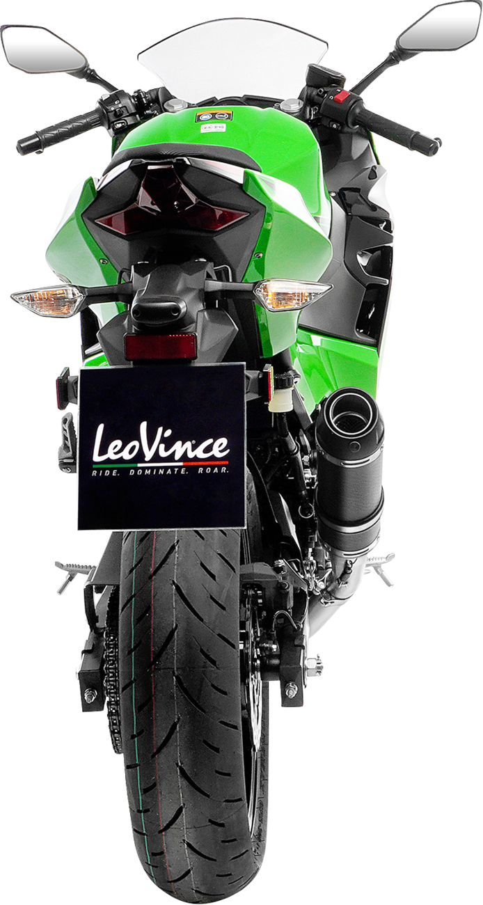 LeoVince GP Corsa EVO Slip-On Exhaust Kawasaki Ninja 400 / Ninja 500 / Z400 / Z500 2018-2025