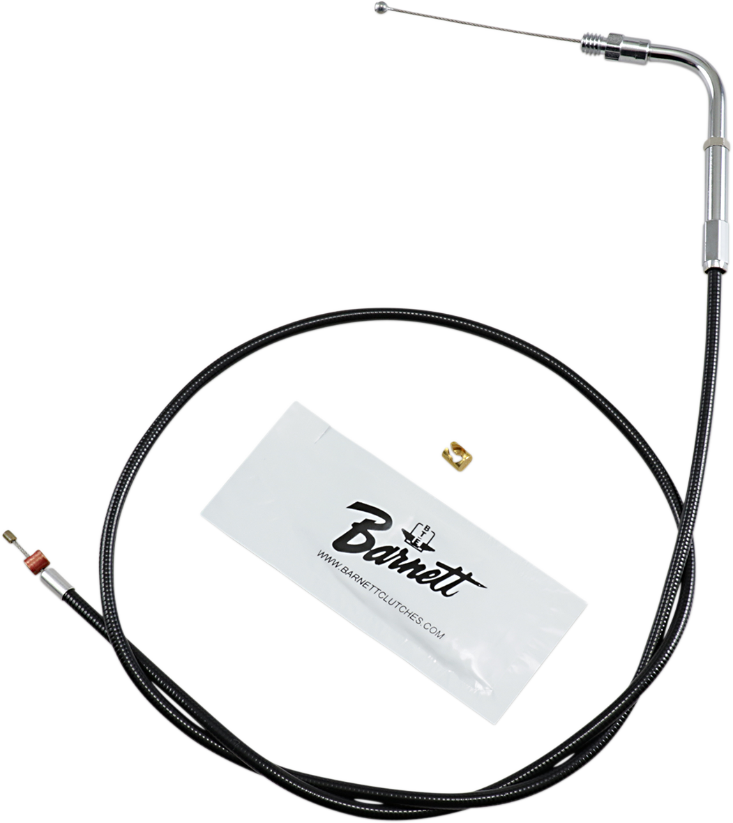 Barnett Black Vinyl Throttle Cable For Harley FX 1983-1989