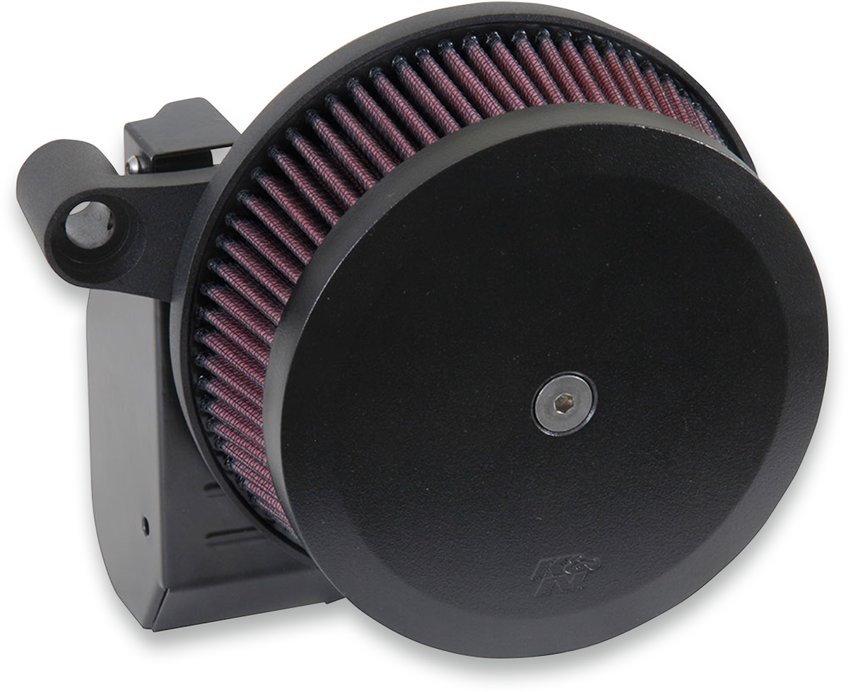 K & n Street Metal Air Intake Kit - Hammer - Black - M8 Harley Davidson