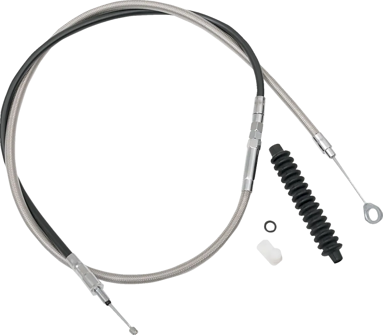 Drag Specialties High-Efficiency Braided Stainless Steel Clutch Cable