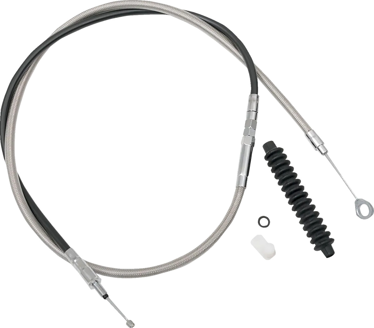 Drag Specialties High-Efficiency Braided Stainless Steel Clutch Cable