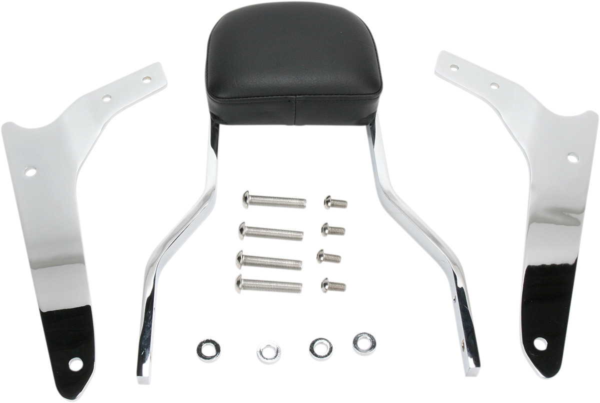 COBRA SHORT SISSY BAR W/PAD CHROME HON 750 C2/PHANTOM 07-19
