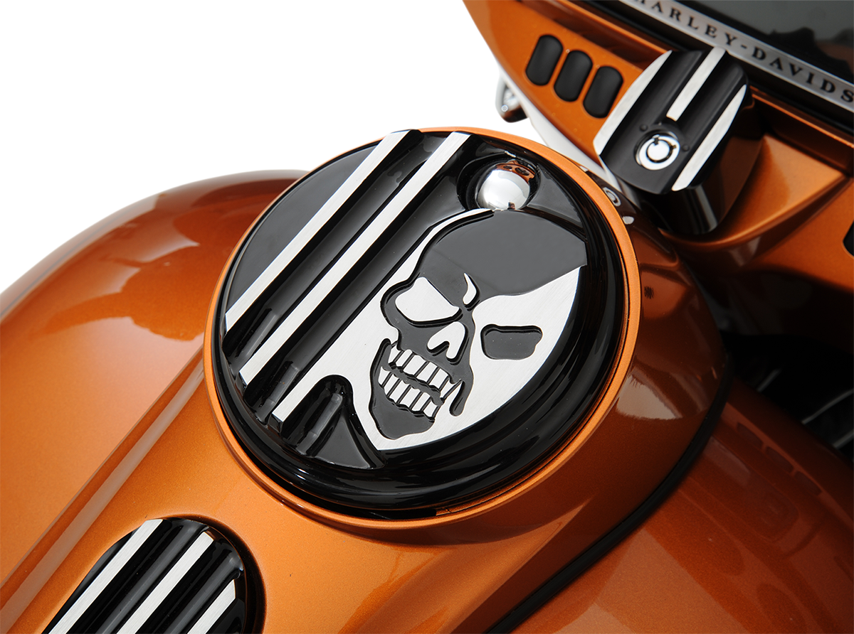 Covingtons Fuel Door - Machine Head - Gloss Black Harley Davidson