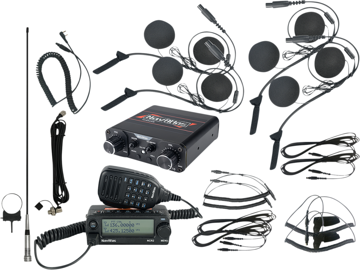 NavAtlas 4 Person In-Helmet Communication Package