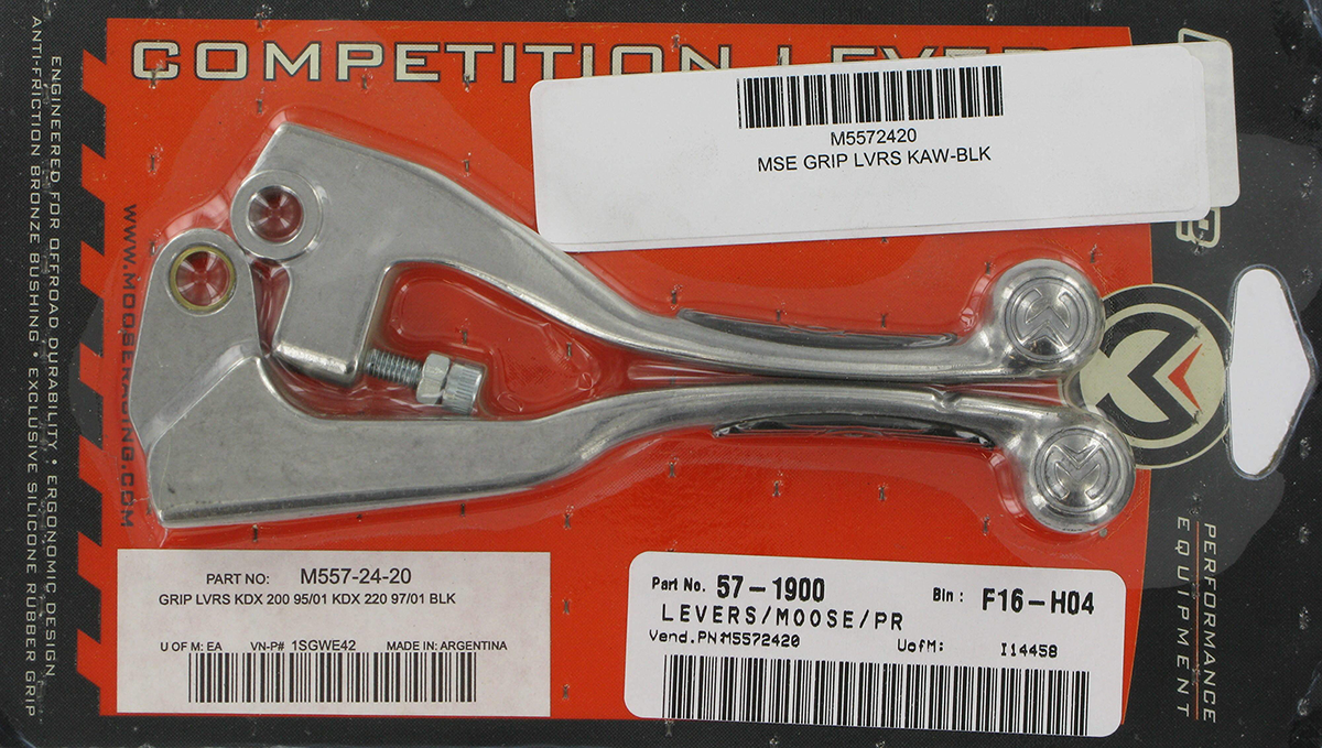 Moose Racing Competition Lever Set Kawasaki 80cc-650cc 1993-2007