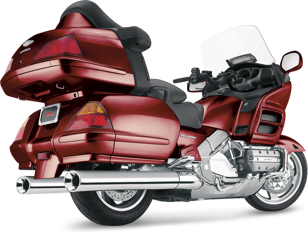 COBRA (1213) 4" Slip-On Mufflers | Mufflers - Billet Tips - '01-'11 GL1800