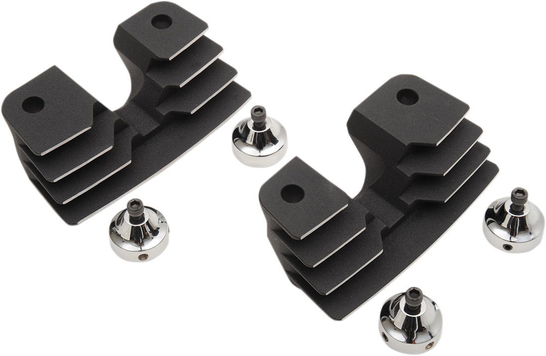 Drag specialties Spark Plug Cover - Wrinkle Black - Twin Cam Harley Davidson