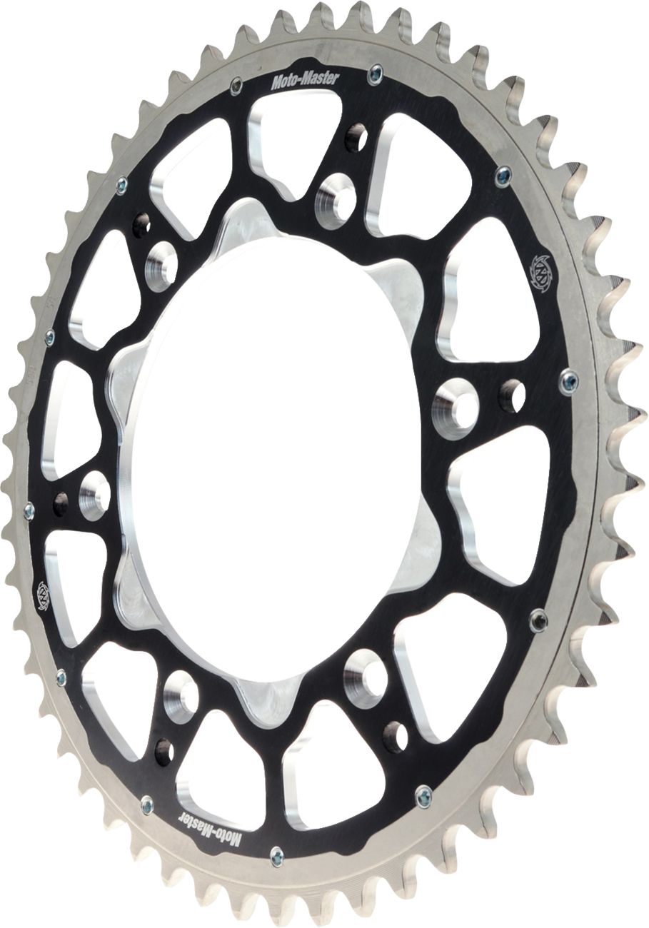Moto-master Fusion Series Dual Ring Rear Sprocket - 49 Tooth - Black - Kawasaki/Suzuki 49T