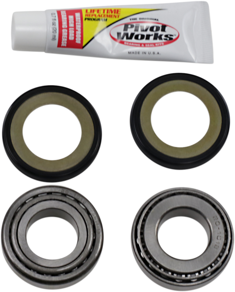 Pivot Works Steering Stem Bearing Kit 1960-2022 Harley Dyna Touring Softail FLT