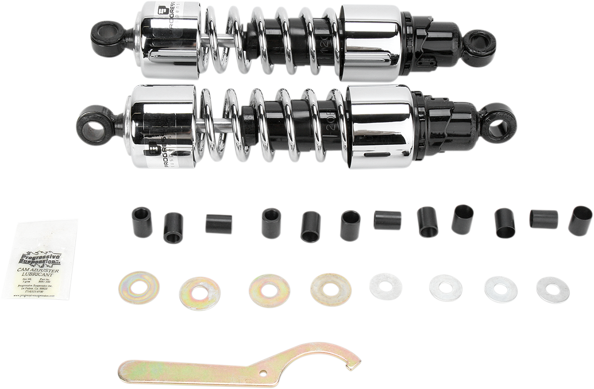 Progressive 412 Series 13" Cruiser Shocks Ducati / Kawasaki / Suzuki / Yamaha 1972-1983