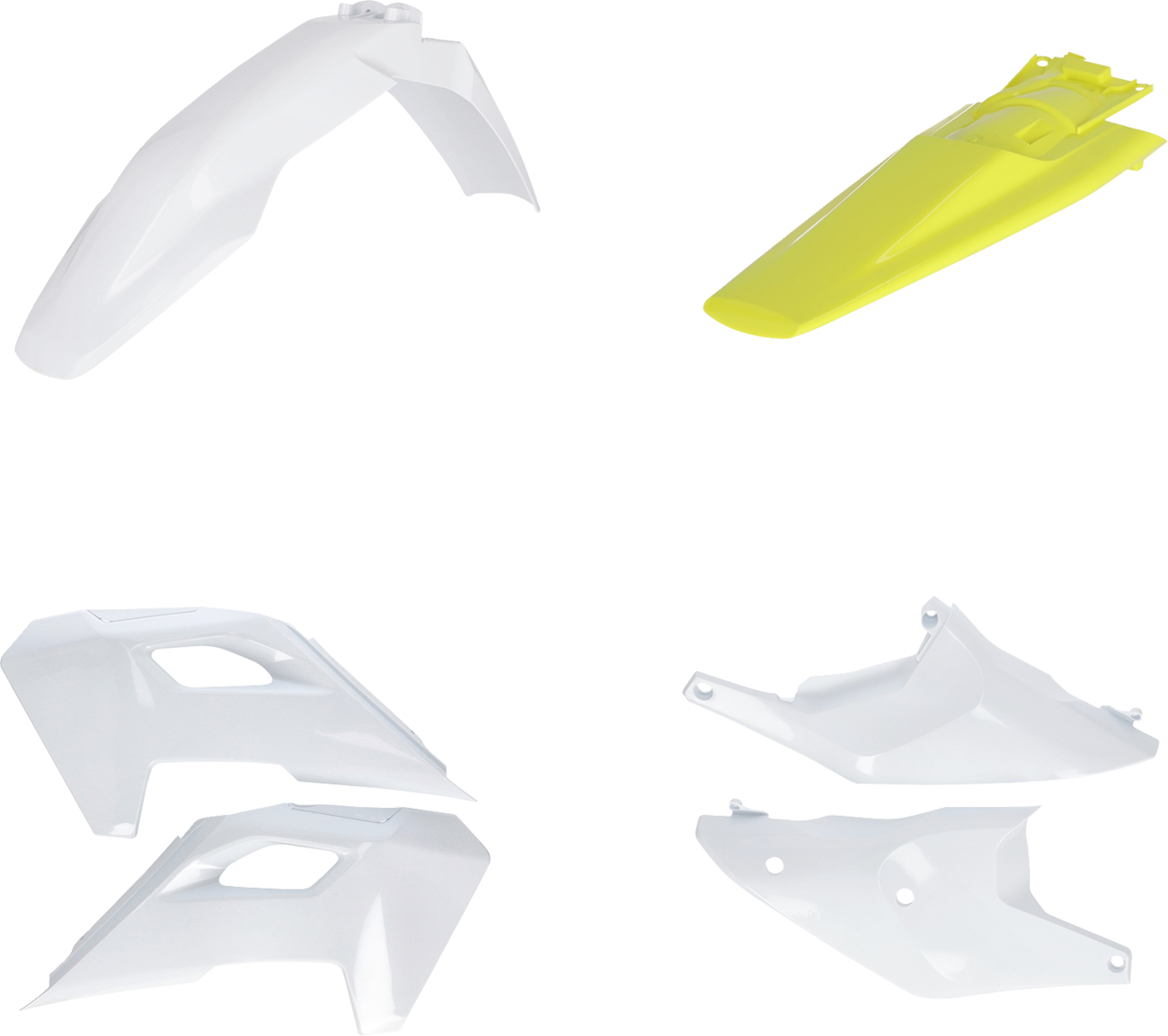 Acerbis Standard Body Kit - '24 OEM White/Yellow - Husqvarna - FE/TE