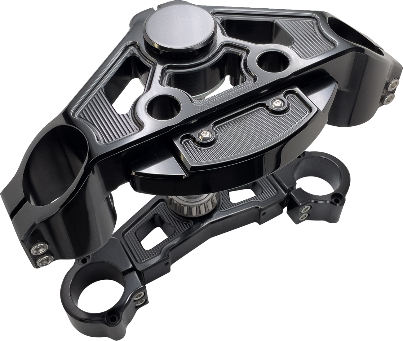 Arlen ness Triple Tree - Black - + 2" Harley Davidson