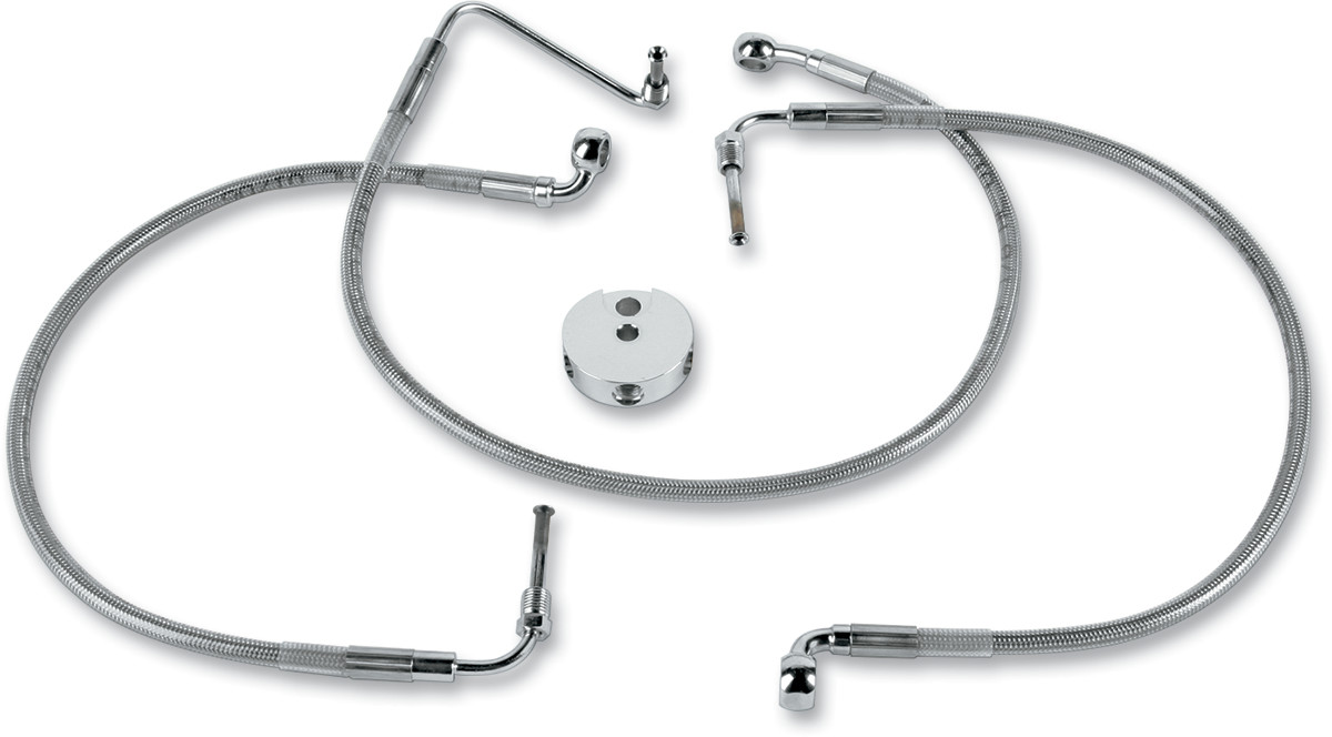 Drag specialties Brake Line - Front - Stainless Steel Harley Davidson