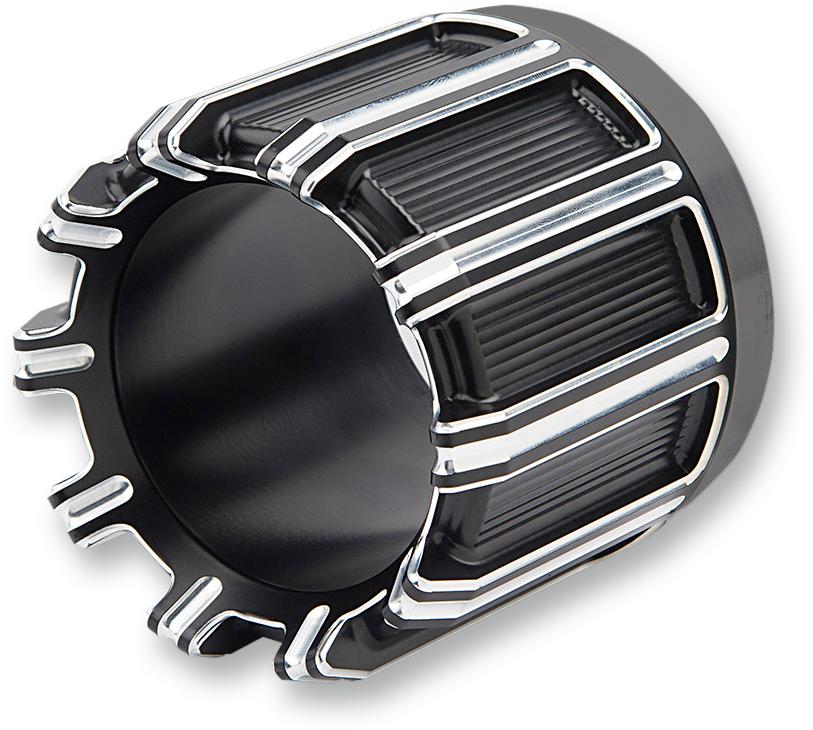 Arlen Ness Black Chrome 10 Gauge 4 1/2" Exhaust Muffler Tip for Harley Davidson