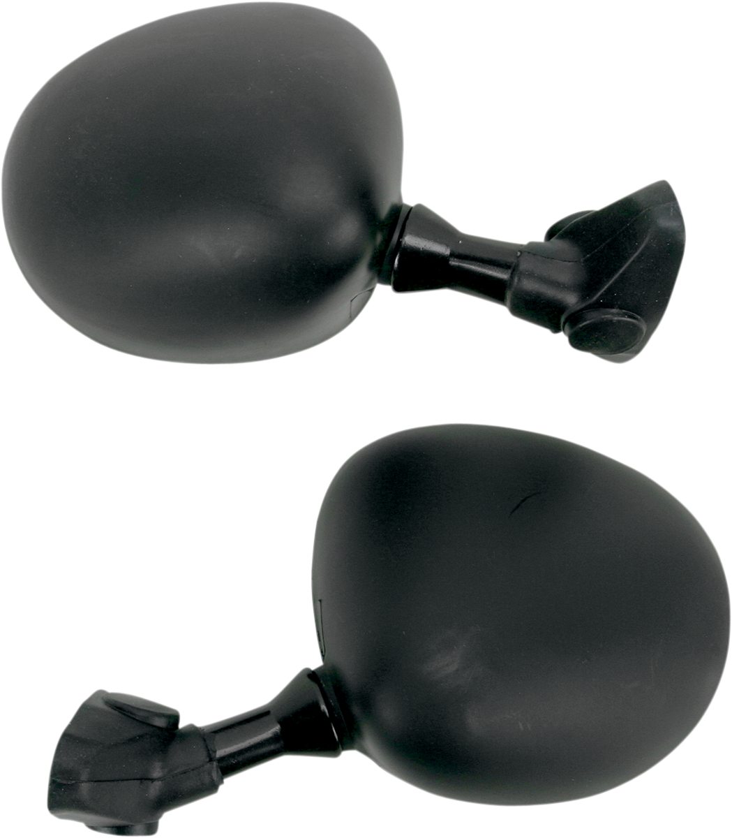 Kimpex Mirror - Side View - Panel Mount - Round - Black Arctic Cat/Polaris/John Deere/Kawasaki/Yamaha/Suzuki