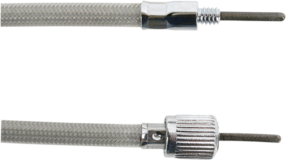 Drag specialties Front-Wheel Drive Speedometer Cable - 40" - Braided Harley Davidson