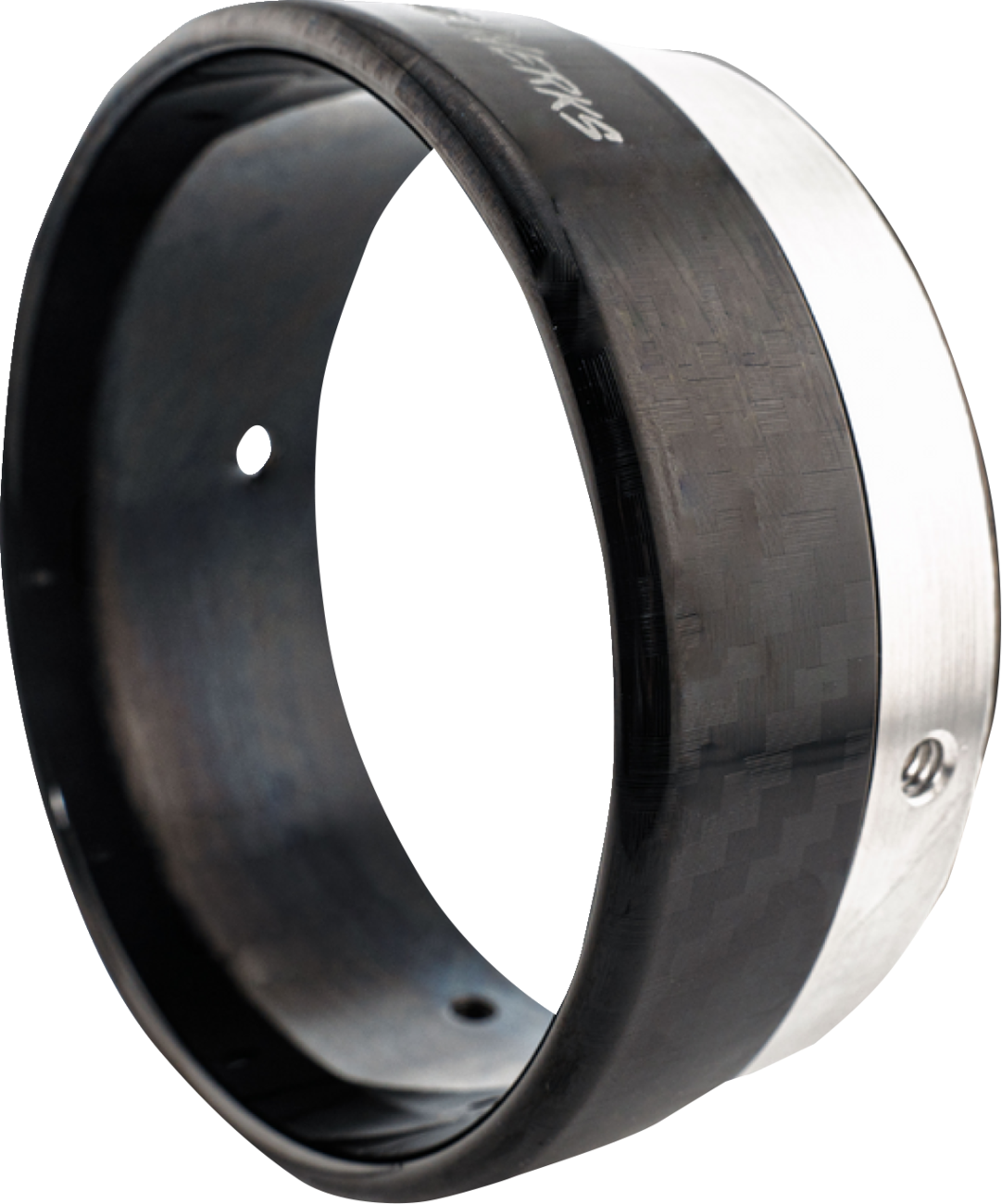 Khrome werks Exhaust End Cap - Billet Cut Tip - Carbon - 4-1/2"