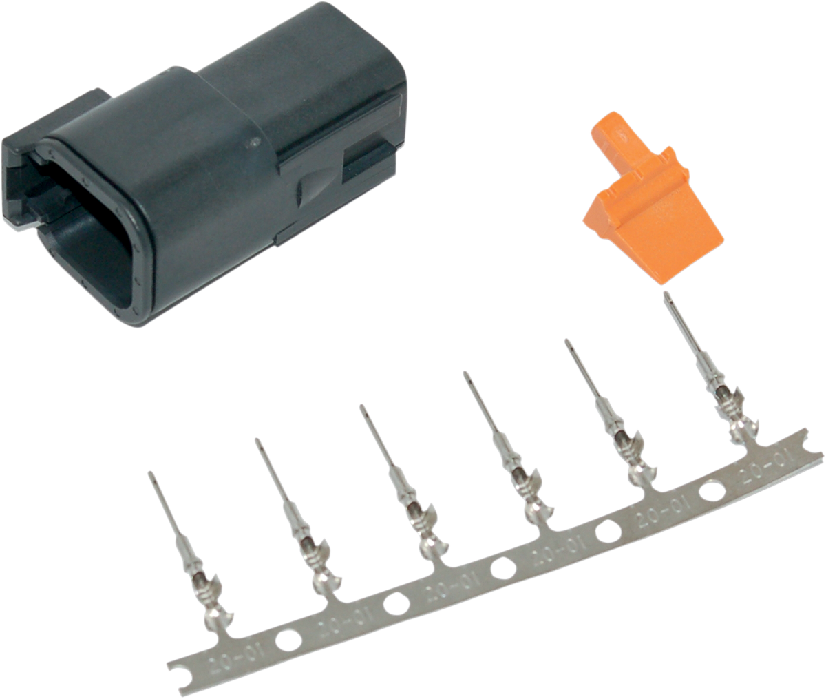 NAMZ Deutsch DTM Receptacle W/Stamped Terminals and Wedgelock