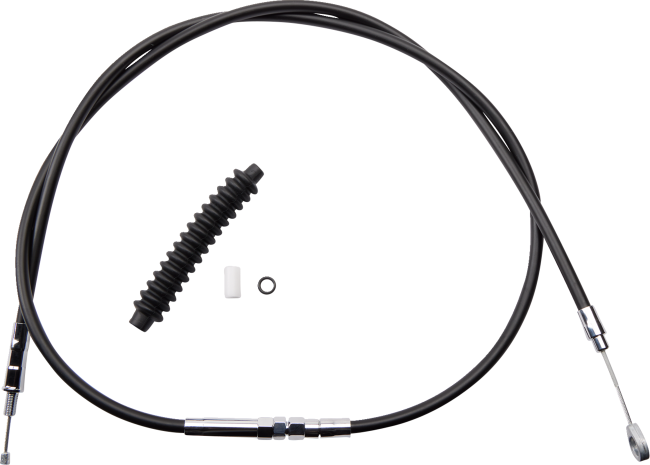 Drag specialties High-Efficiency Black Vinyl Clutch Cable - 66-11/16" Harley Davidson