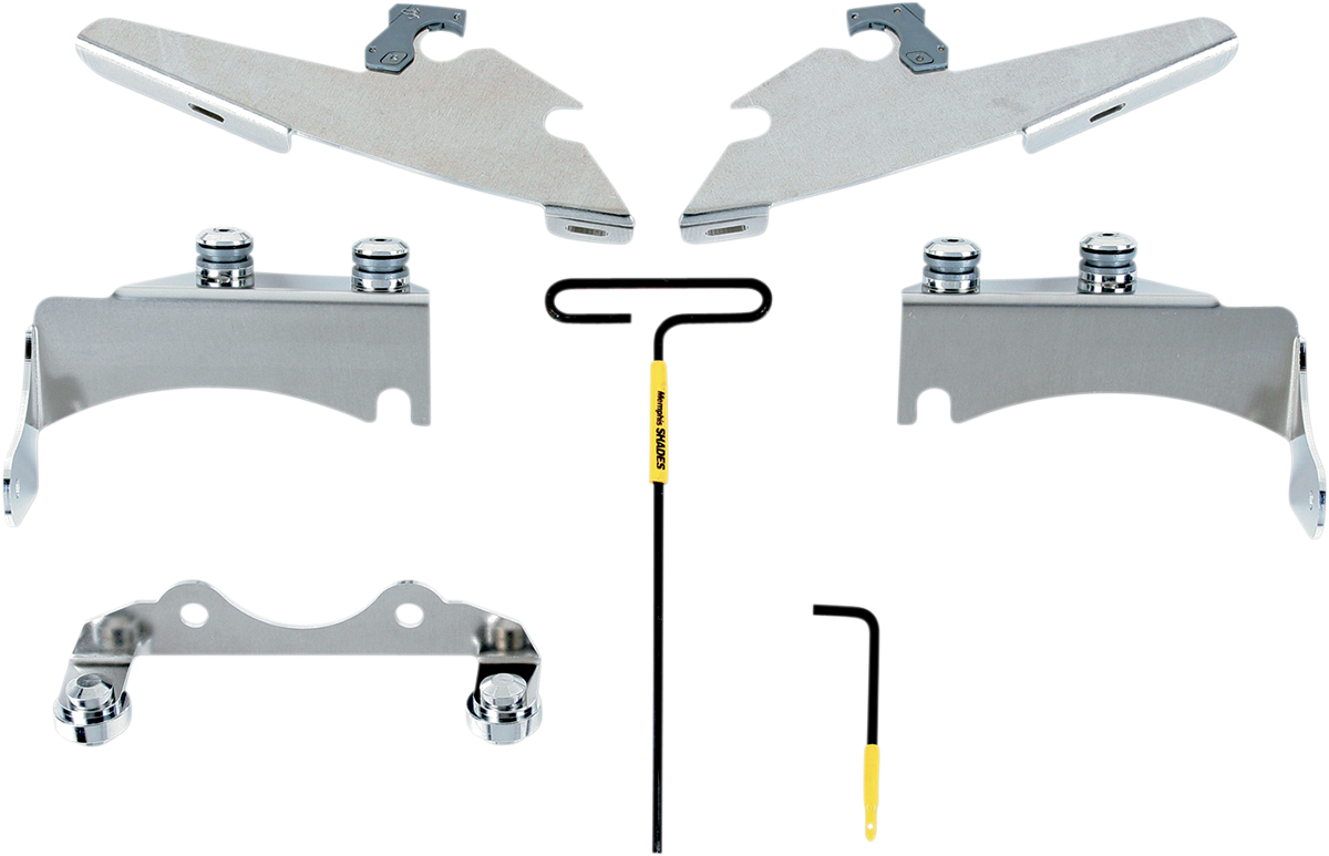 MEMPHIS SHADES Fats/Slim Windshield Trigger-Lock Complete Mount Kit