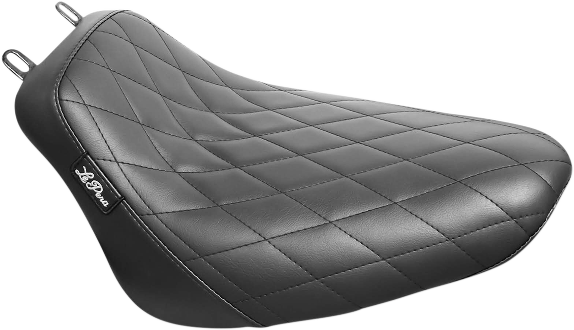 Le pera Bare Bones Solo Seat - Diamond Stitch - Black - Softail '18-'23 2018-2023 Harley Davidson FLHCS Heritage Classic 114 / 2018-2021 Harley Davidson FLHC Heritage Classic 107 / 2018-2020 Harley Davidson FLDE Deluxe 107