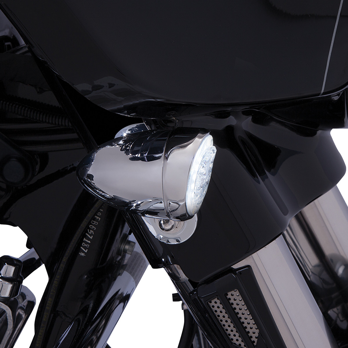 Ciro Fang LED Front Bullet Turn Signal Inserts For Harley 2000-2025