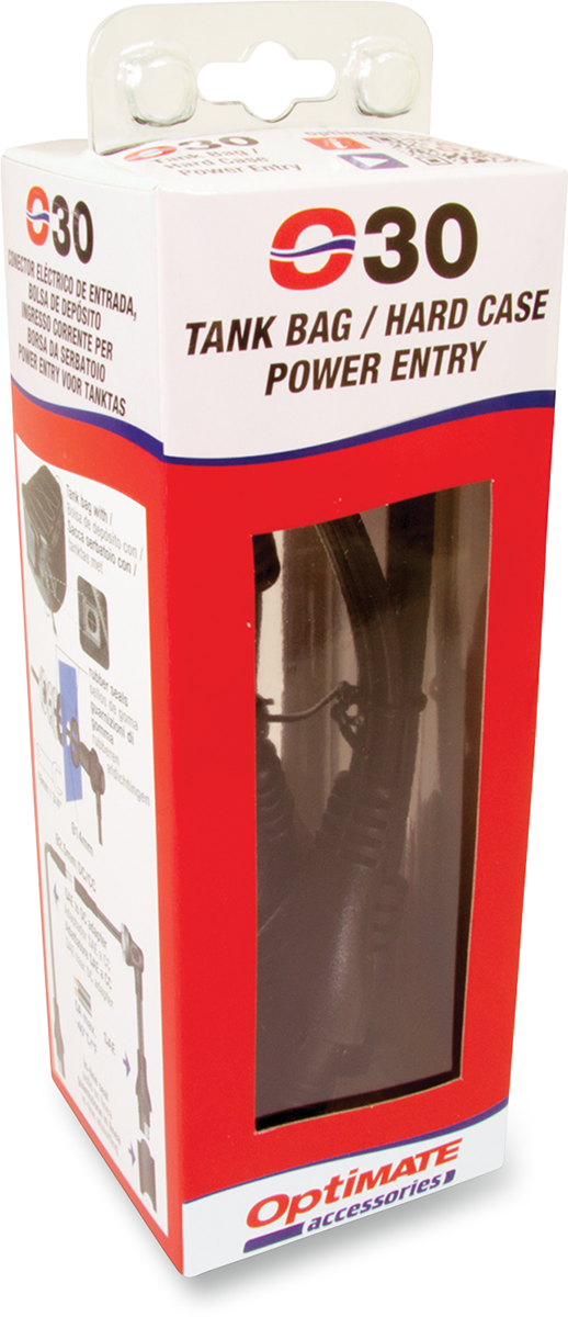 Tecmate Tank Bag/Hard Case Power Entry Cable