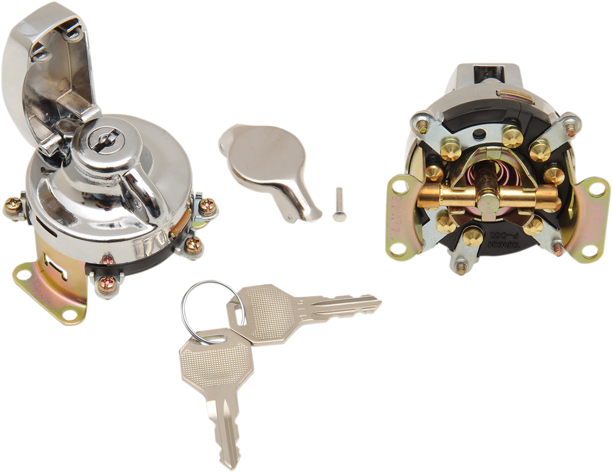 Drag Specialties Ignition Switch for Fat Bob Dash, Knuckle/Flat