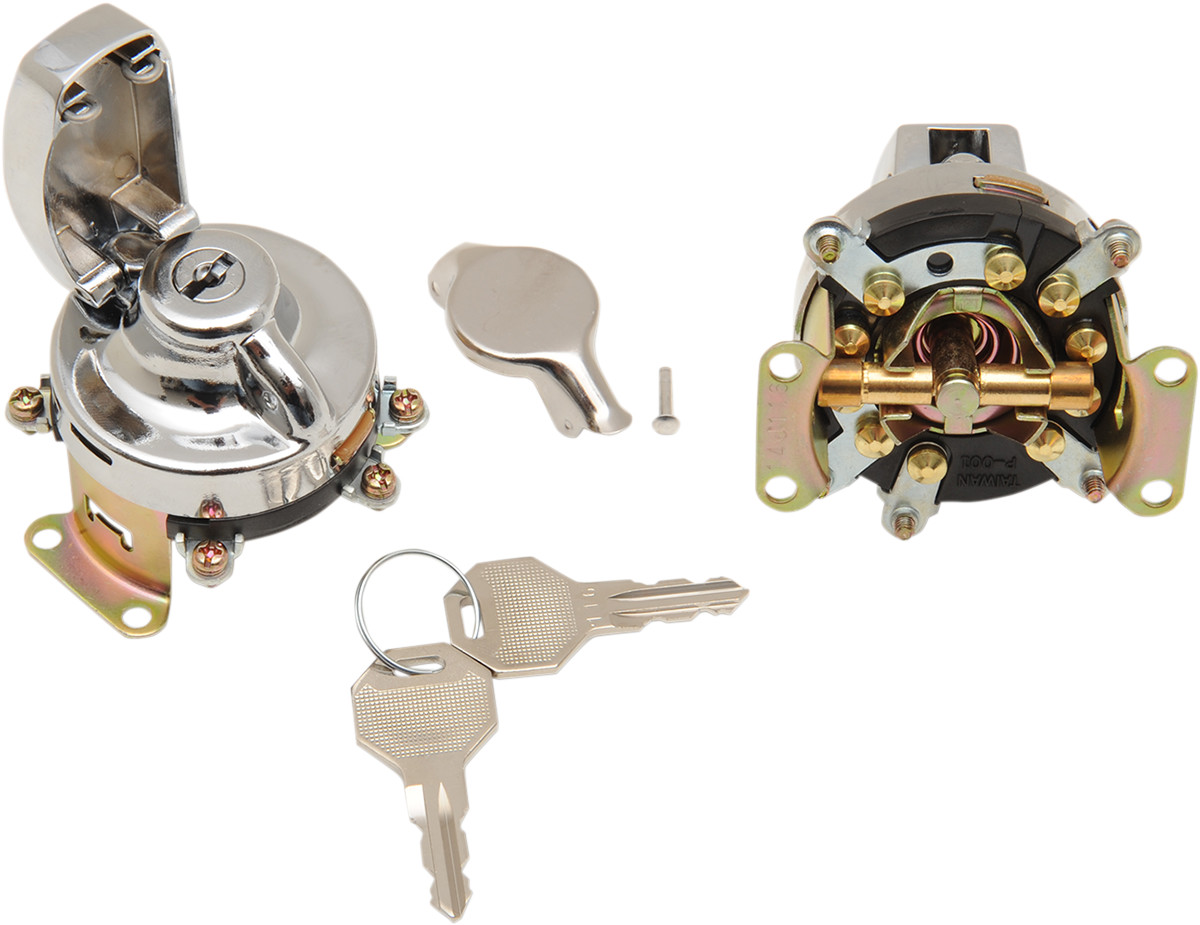 Drag Specialties Ignition Switch for Fat Bob Dash, Knuckle/Flat