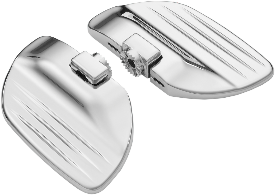 Show chrome Passenger Floorboards - Black - Spyder RT Can-Am