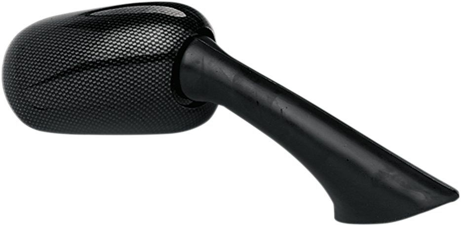 Emgo Mirror - Side View - Carbon Fiber - Rectangle - Right - Honda