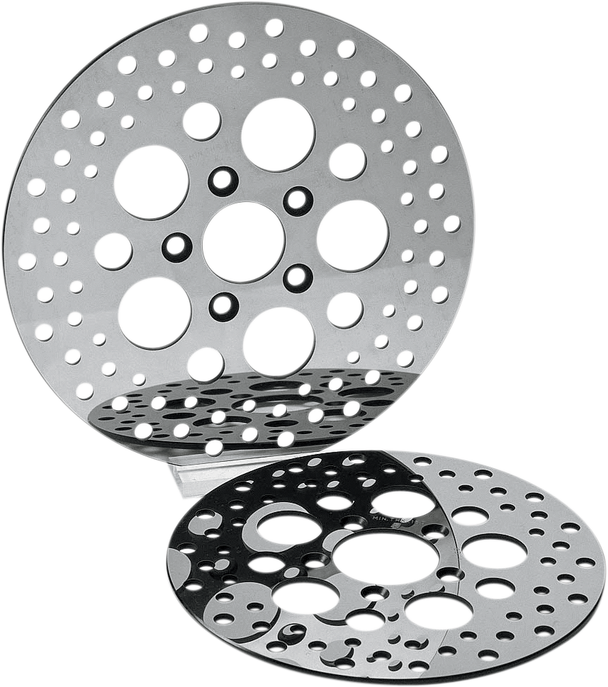 pro polished stainless steel rear brake rotor