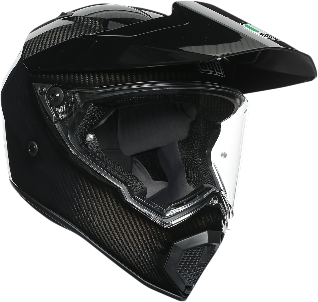 AGV AX9 Glossy Black Carbon Motorcycle Riding Street Racing Fullface Helmet