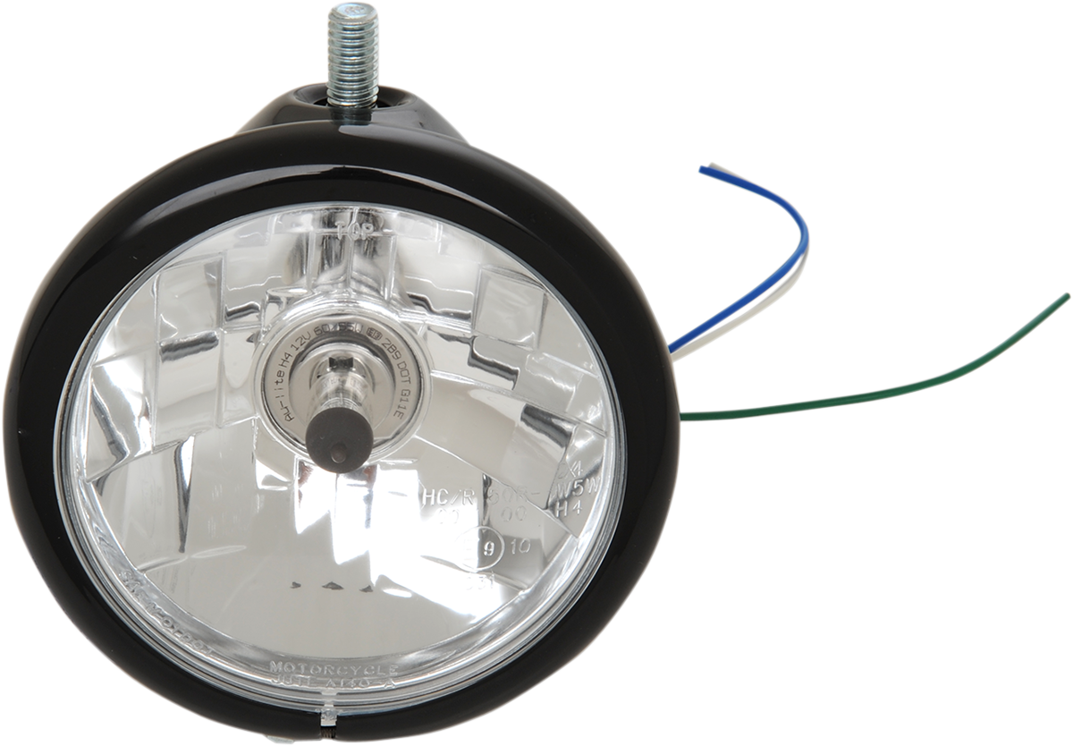 Drag specialties Top Mount Headlight - 5-3/4" - Black