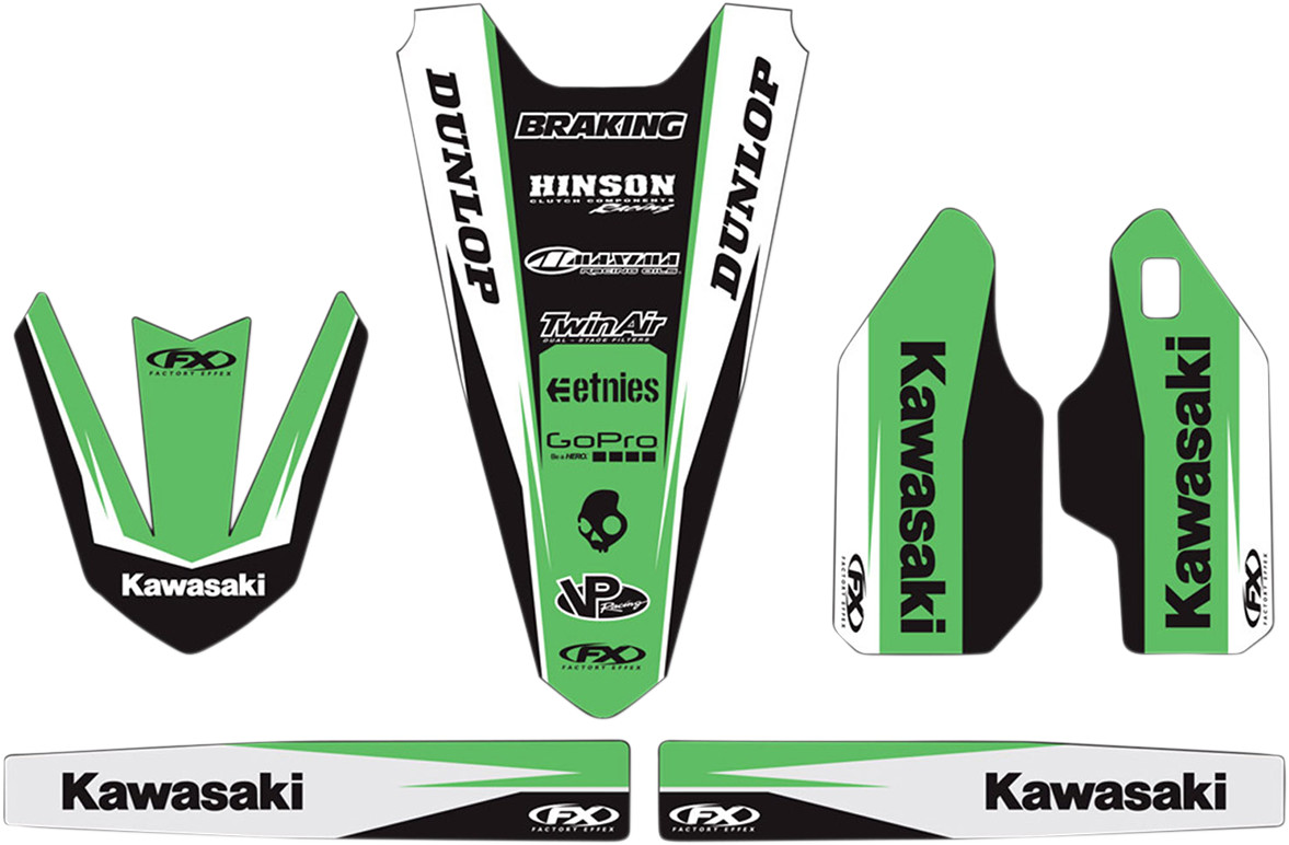 Factory Effex Trim Graphics Kit Kawasaki KX250F 2004-2005
